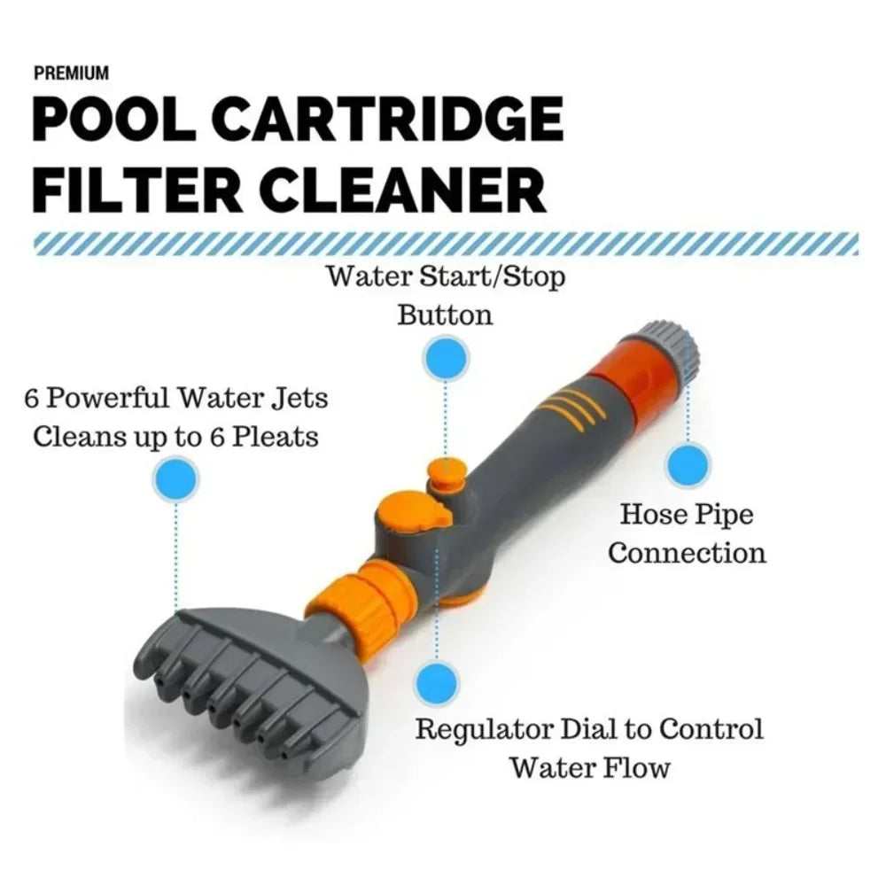 7-Jet Pool Filter Cleaner Tool for Pools & Hot Tubs