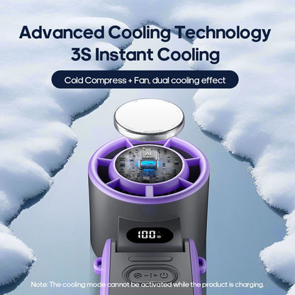 Portable Foldable Handheld Cooling Fan – 3600mAh Rechargeable Fan