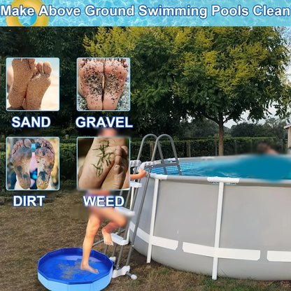 Portable Folding Foot Rinse Bucket for Pool & Outdoor Use