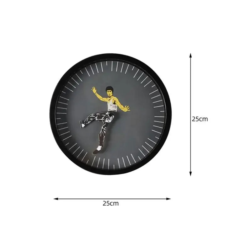 Kungfu Wall Clock – Silent & Unique Home Decor