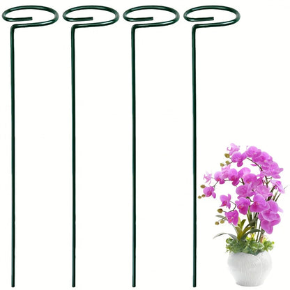 Adjustable Plant Support Stakes – Durable Metal Garden Support Rings