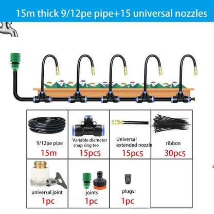 Automatic Garden Sprinkler Kit with Copper Nozzle