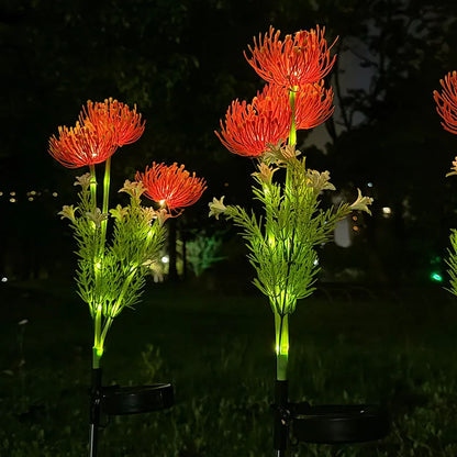 Solar Garden Lights – 3 Realistic Flowers for Yard & Lawn