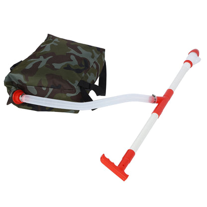 Manual Fertilizer Spreader with Adjustable Flow & Bag