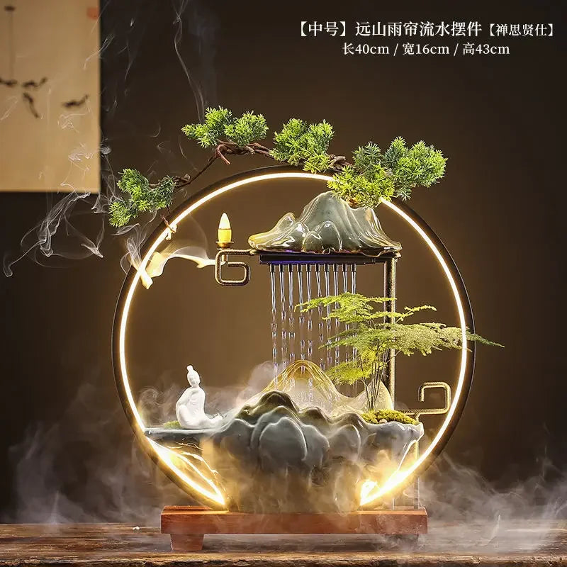 Zen Ceramic Water Fountain Humidifier