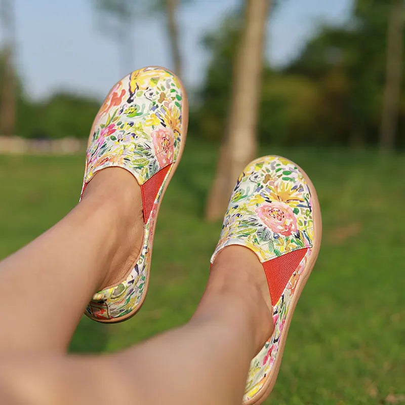 Women's Clover Comfort Flats – Lightweight Slip-On Everyday Shoes