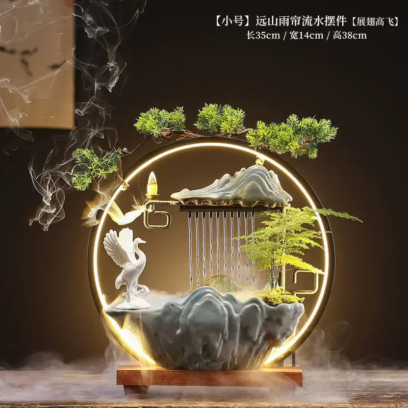 Zen Ceramic Water Fountain Humidifier