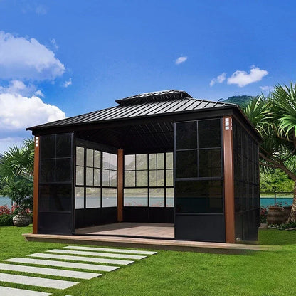 Aluminum Alloy Outdoor Gazebo – Modern Garden & Courtyard Pavilion