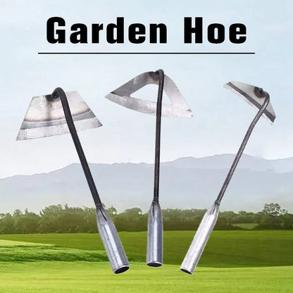 Carbon Steel Hollow Garden Hoe – Easy Weeder & Soil Loosening Tool