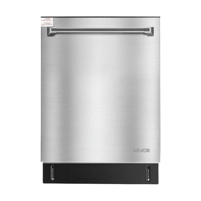 24” Built-In Stainless Steel Dishwasher – Quiet, 14 Place Settings, 8 Wash Modes