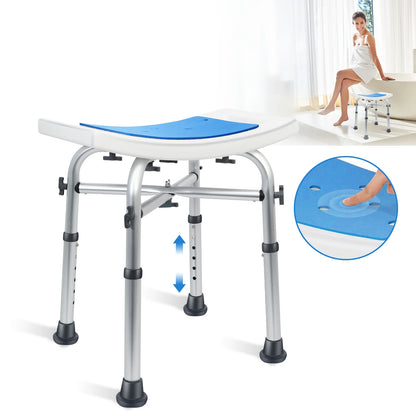 Heavy Duty Shower Stool – Adjustable Padded Bath Seat (550 lbs Capacity)