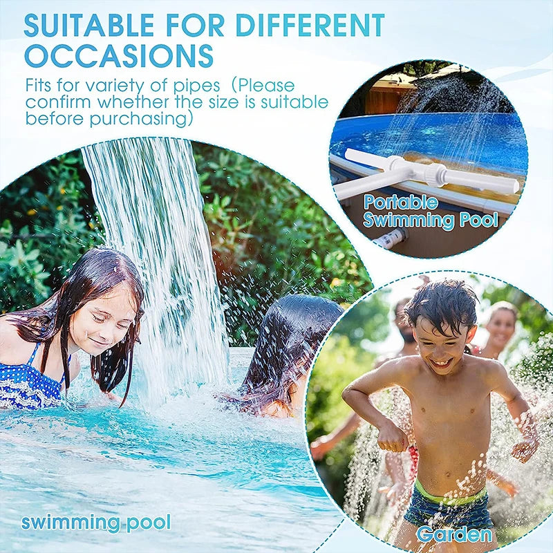 Double Head LED Pool Fountain – Splash, Cool & Relax