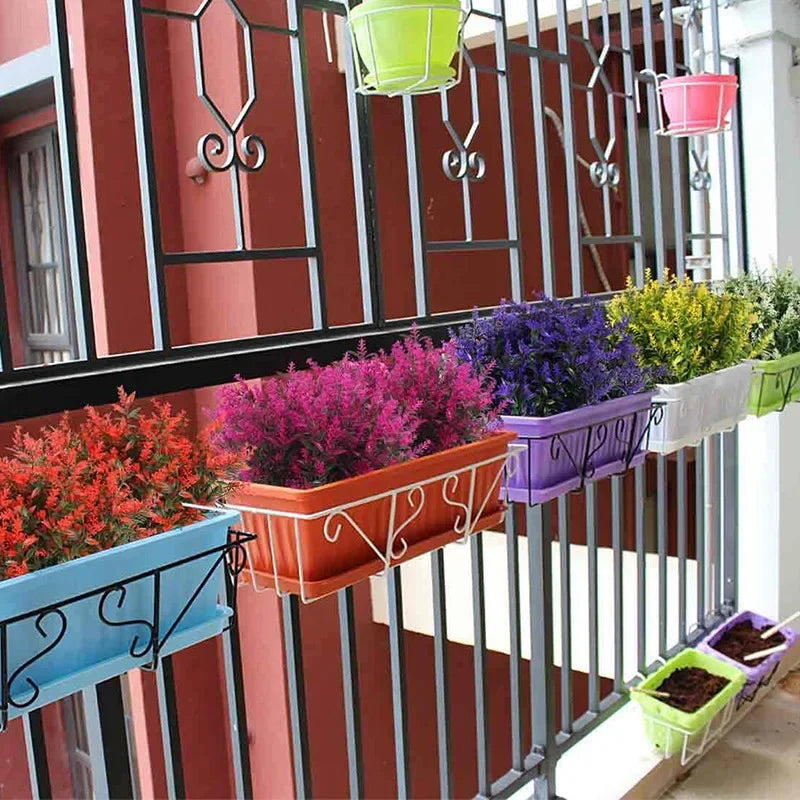 Faux Lavender Flowers – UV Resistant Artificial Plant Set (3/5/10 Pcs)