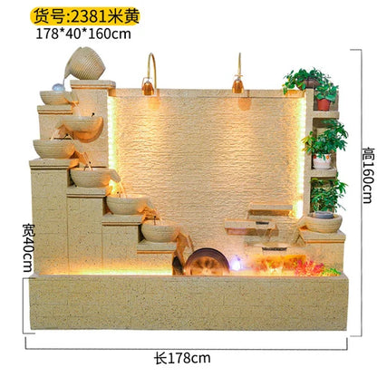 Modern Indoor Water Fountain Wall – Luxury Waterfall Decor