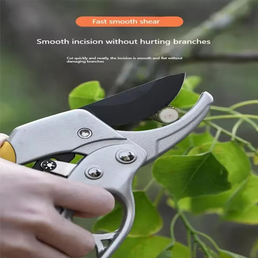 Titanium Garden Pruning Shears – Ergonomic Bypass Cutter