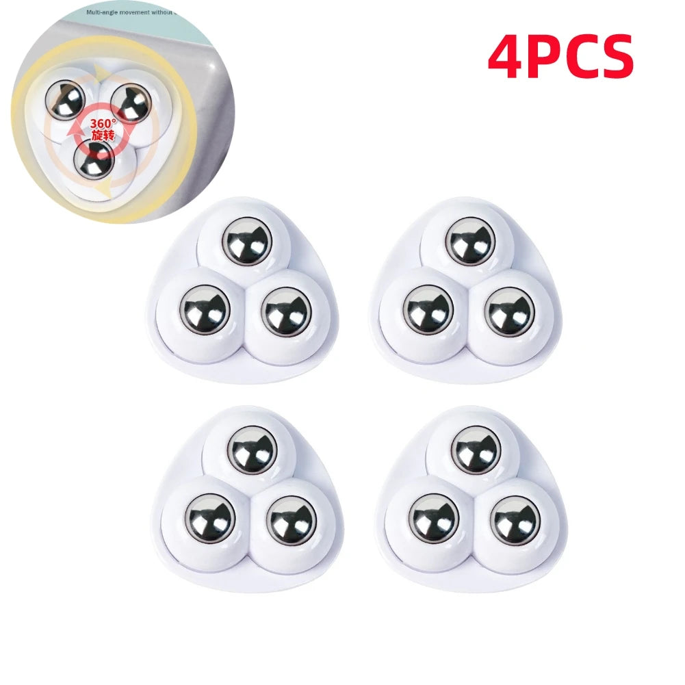 360° Self-Adhesive Mini Caster Wheels for Furniture (4 / 8 PCS)