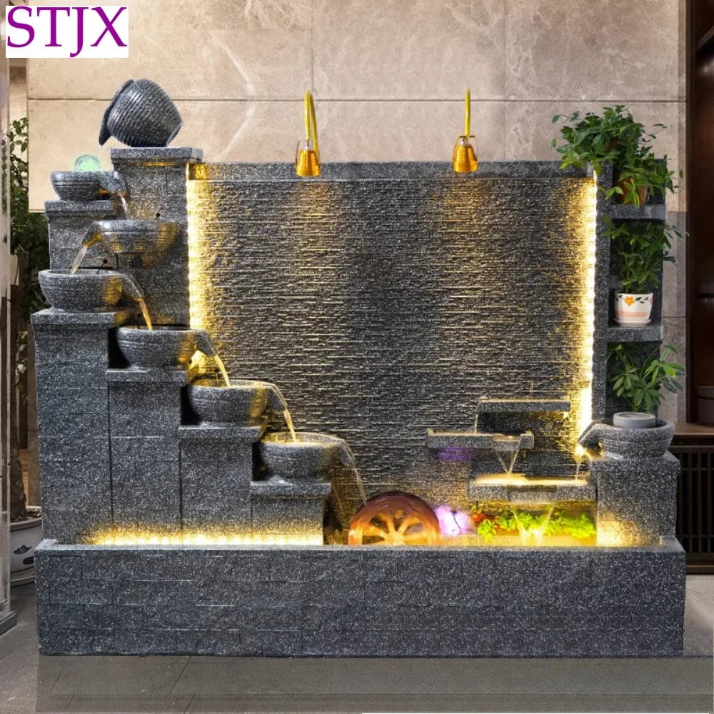Modern Indoor Water Fountain Wall – Luxury Waterfall Decor