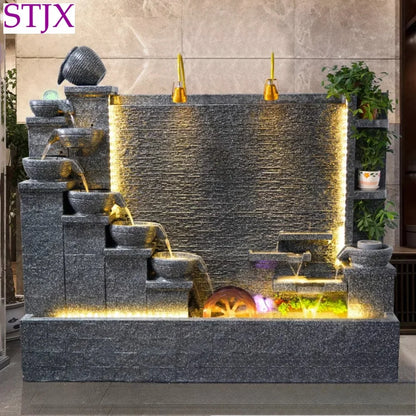 Modern Indoor Water Fountain Wall – Luxury Waterfall Decor