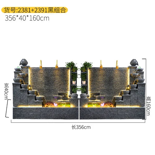 Modern Indoor Water Fountain Wall – Luxury Waterfall Decor