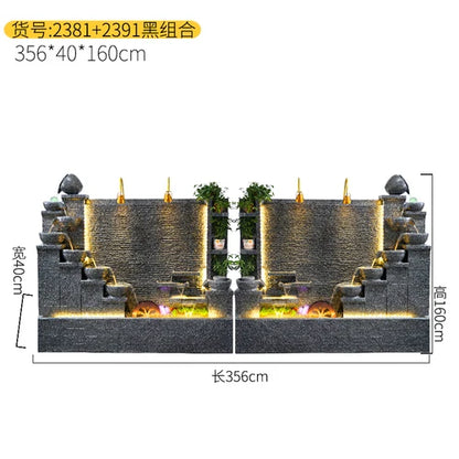 Modern Indoor Water Fountain Wall – Luxury Waterfall Decor
