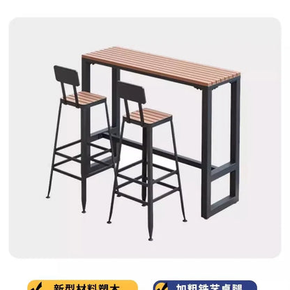 Modern Outdoor Balcony Bar Table & Chair Set