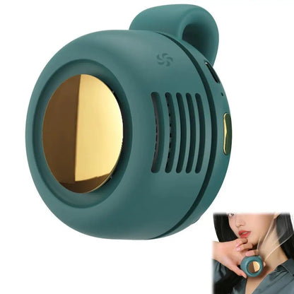 Clip-On Bladeless Mini Fan USB Rechargeable 3-Speed Fan