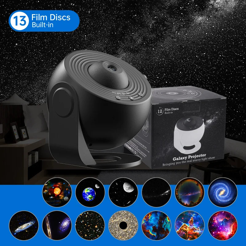 Cozy Bedroom Lighting with a 360° Galaxy Night Light Projector