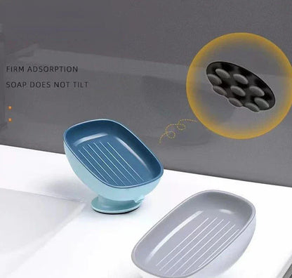 Self Draining Suction Soap Holder – Bathroom & Kitchen Soap Dish