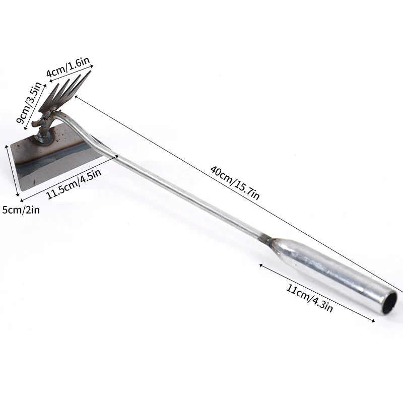 Carbon Steel Hollow Garden Hoe – Easy Weeder & Soil Loosening Tool