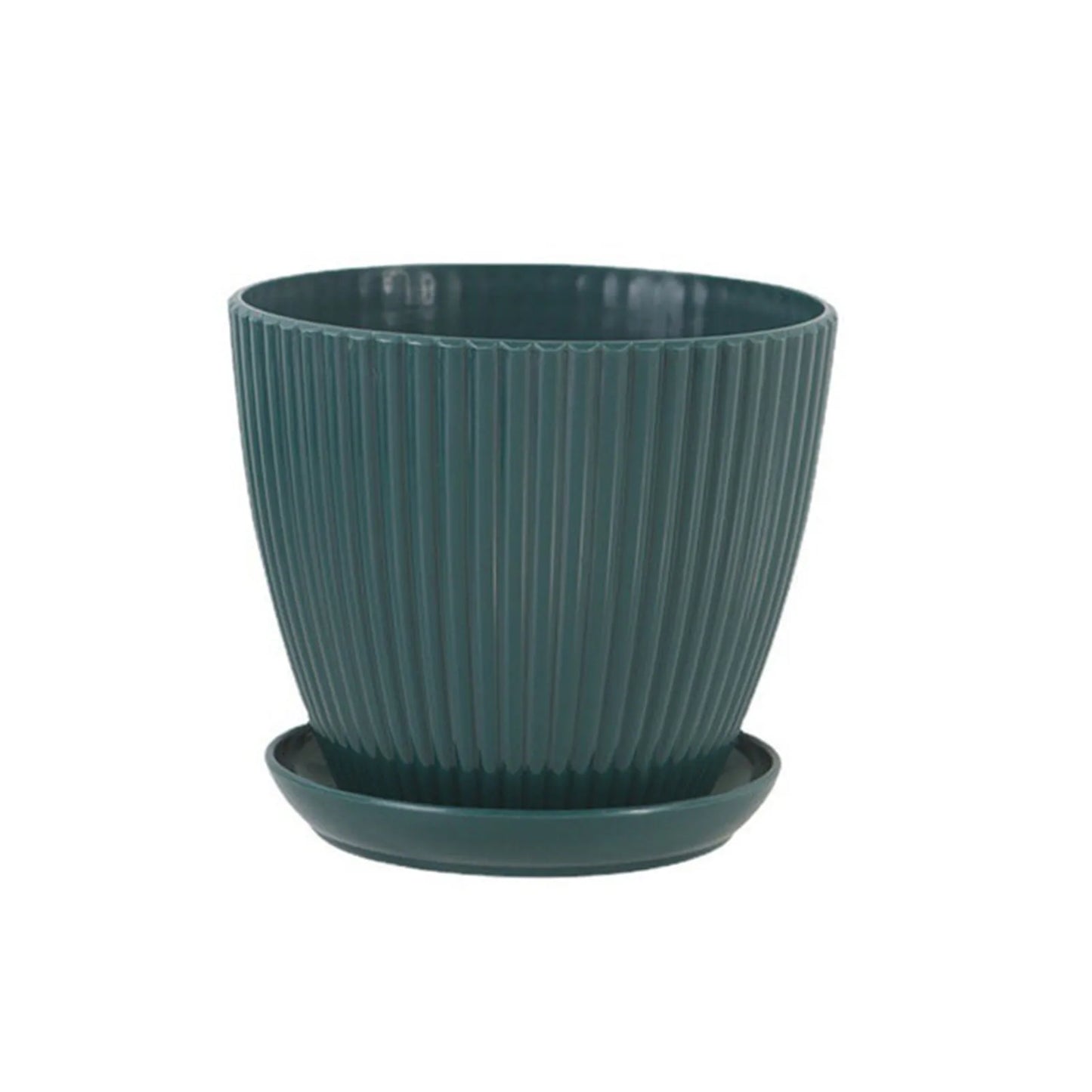 Minimalist Resin Plant Pot with Drainage Tray