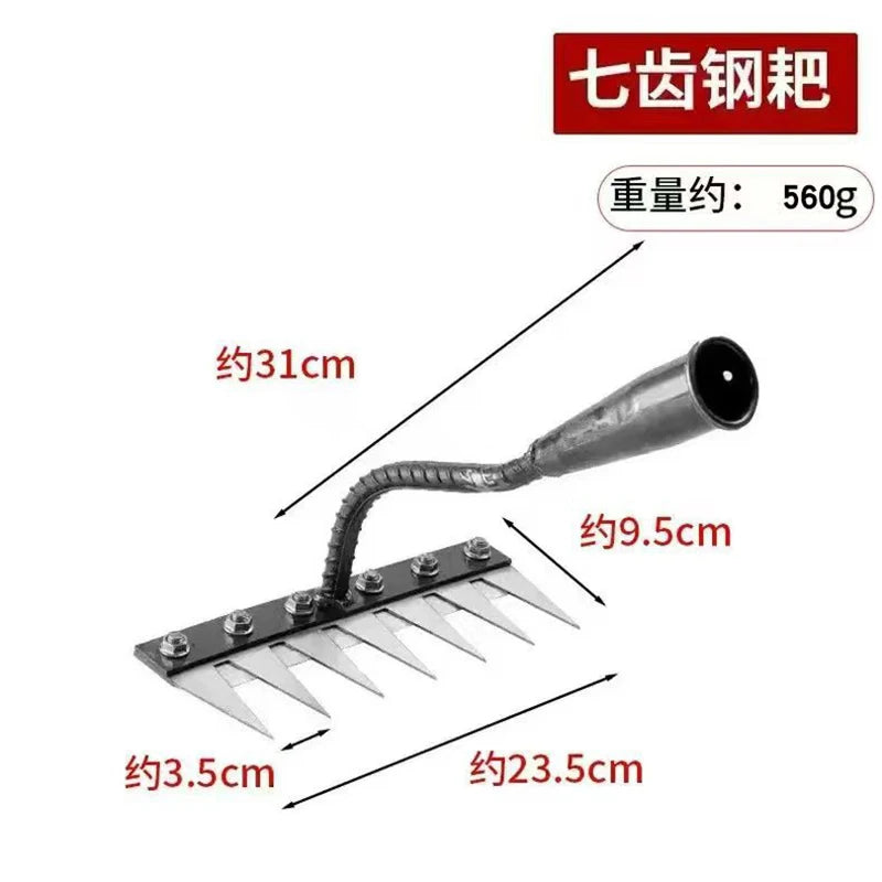 Carbon Steel Hollow Garden Hoe – Easy Weeder & Soil Loosening Tool
