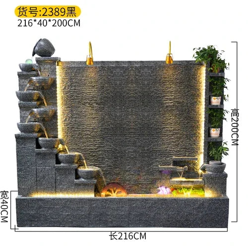 Modern Indoor Water Fountain Wall – Luxury Waterfall Decor