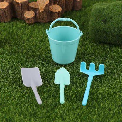 Mini Dollhouse Gardening Tools – Watering Can, Shovel & Sprinkler