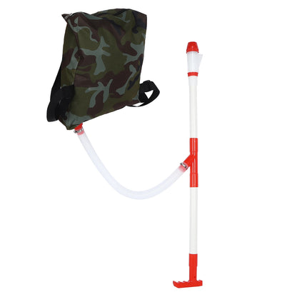Manual Fertilizer Spreader with Adjustable Flow & Bag