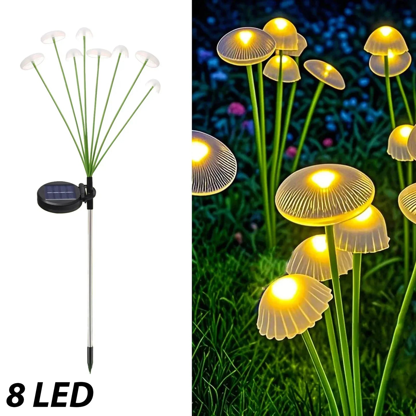 Solar Jellyfish Lights – Colorful Garden LED Decor (6/8/10 Heads)