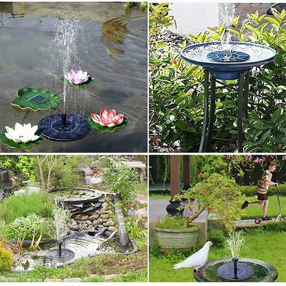 Solar Floating Fountain Pump – Garden & Pond Water Decor