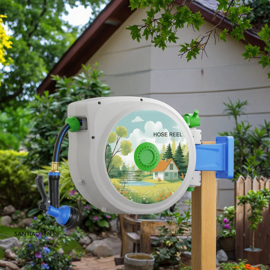 Retractable Garden Hose Reel – High-Pressure Watering Made Easy