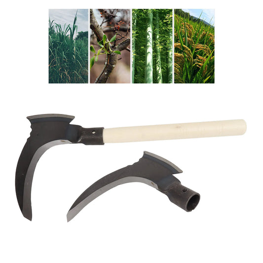 Heavy Duty Double Sickle – High Manganese Steel Gardening & Farming Tool
