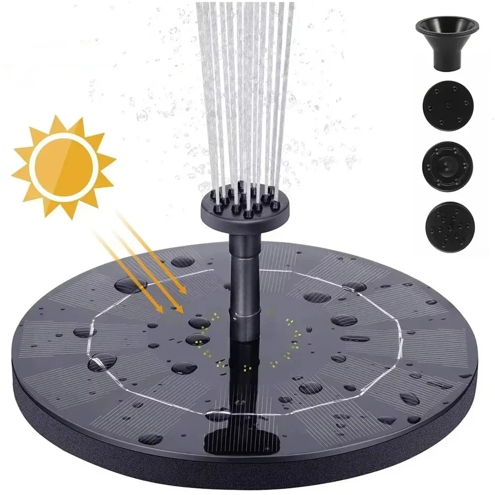 Solar Floating Fountain Pump – Garden & Pond Water Decor