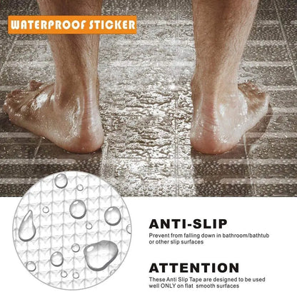 Anti-Slip Shower Strips (24-Pack) – Clear Bathtub Safety Grip Stickers
