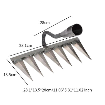 Heavy Duty Garden Hand Rake – Backyard & Vegetable Tool