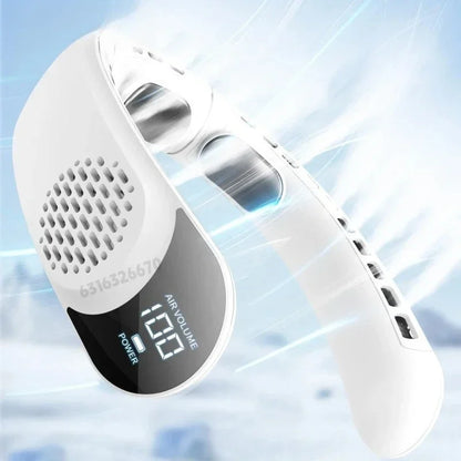 4000mAh Bladeless Neck Fan Portable 3-Speed Fan